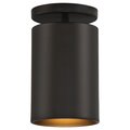 Access Lighting Pint, Outdoor LED Semi Flush, Matte Black Finish 29004LEDDMGLP-MBL